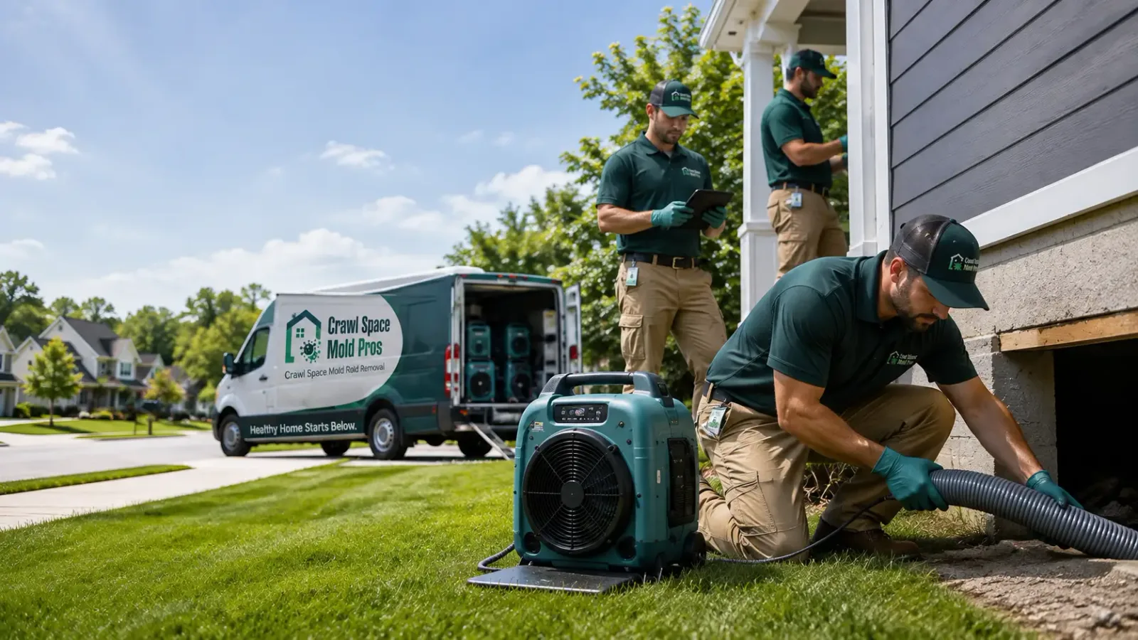 Crawl Space Mold Removal in Greenbush, MI